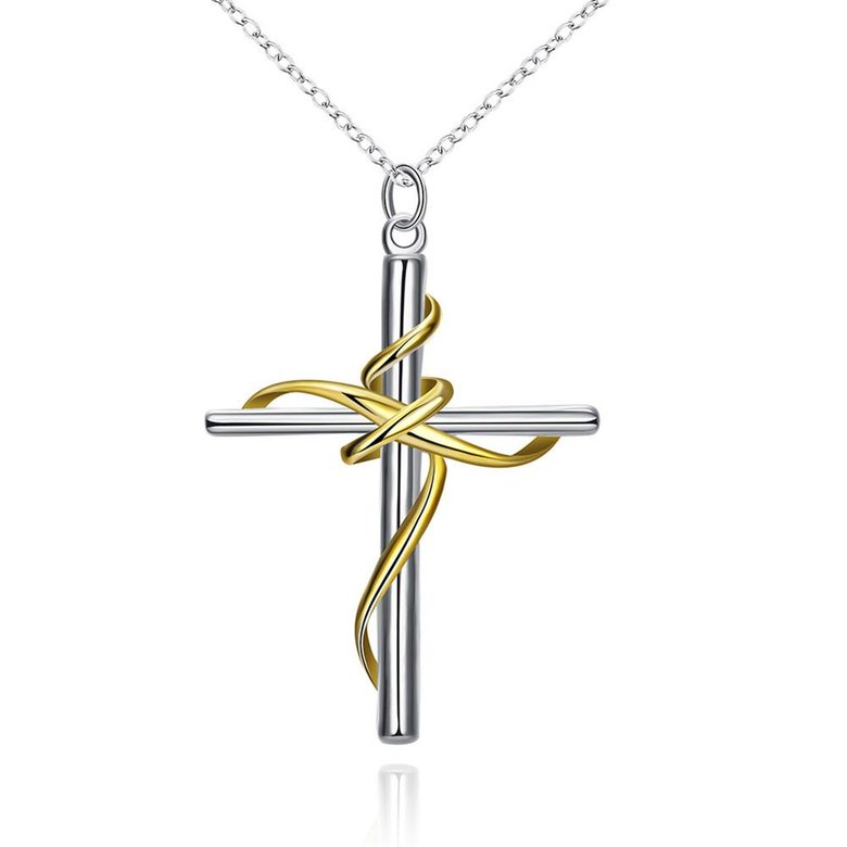 Wholesale Romantic Silver Cross Pendants TGSPP047