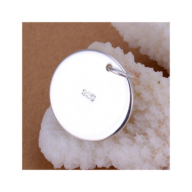 Wholesale Romantic Silver Round Pendants TGSPP064