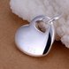 Wholesale Romantic Silver Heart Pendants TGSPP068