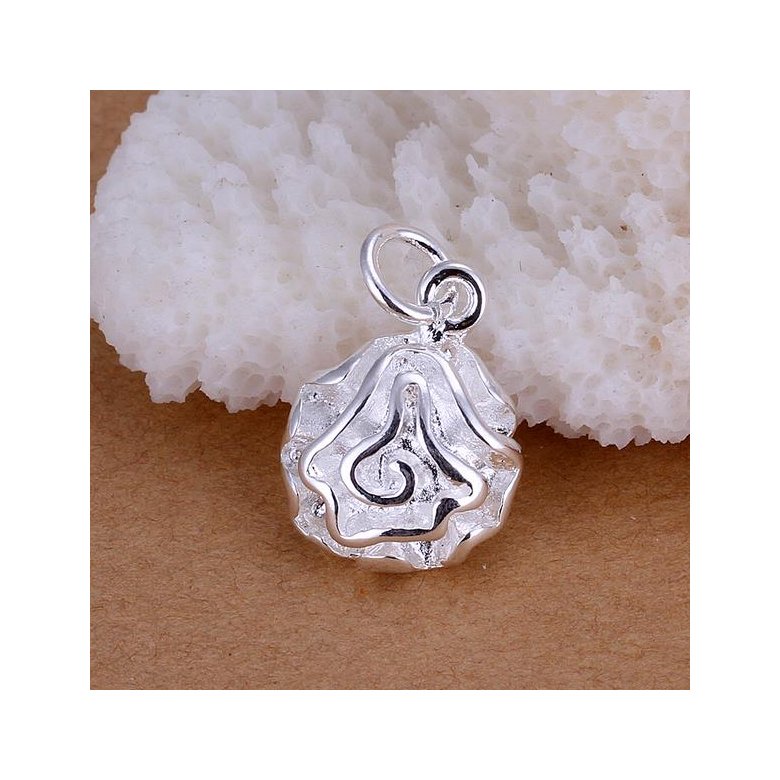 Wholesale Trendy Silver Plant Pendants TGSPP071