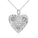 Wholesale Romantic Silver Heart Pendants TGSPP074