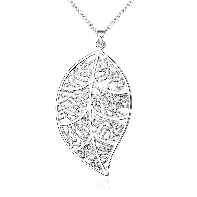 Wholesale Romantic Silver Plant Pendants TGSPP075