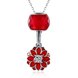 Wholesale 925 Silver Sakura CZ Necklace TGSSN100