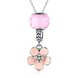 Wholesale 925 Silver Flower Drop Necklace TGSSN109