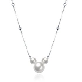 Wholesale Fashion 925 Sterling Silver Pearl Necklace TGSSN140