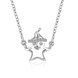 Wholesale Fashion 925 Sterling Silver Snow Man CZ Necklace TGSSN156
