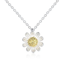 Wholesale 925 Silver Chrysanthemum Necklace TGSSN157