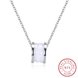 Wholesale Trendy 925 Sterling Silver Round White Ceramic Necklace TGSSN008