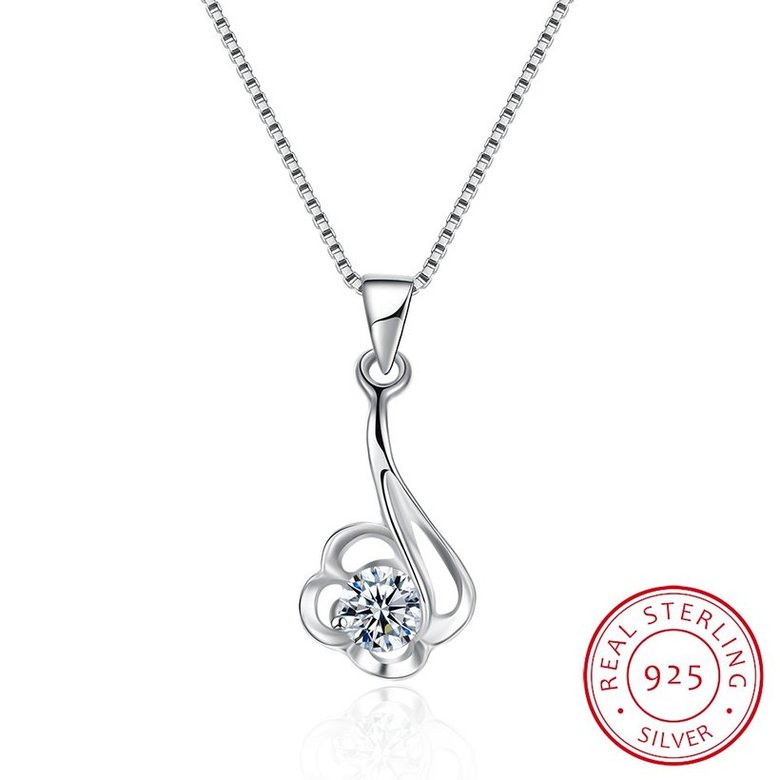 Wholesale Fashion 925 Sterling Silver CZ Necklace TGSSN032