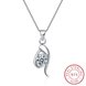 Wholesale Fashion 925 Sterling Silver Geometric CZ Necklace TGSSN055