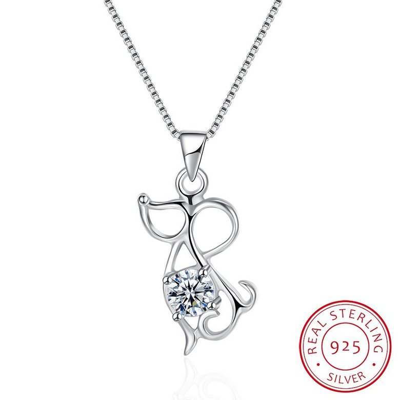 Wholesale Fashion 925 Sterling Silver Animal CZ Necklace TGSSN056