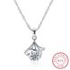 Wholesale Big Deal 925 Sterling Silver CZ Necklace TGSSN074