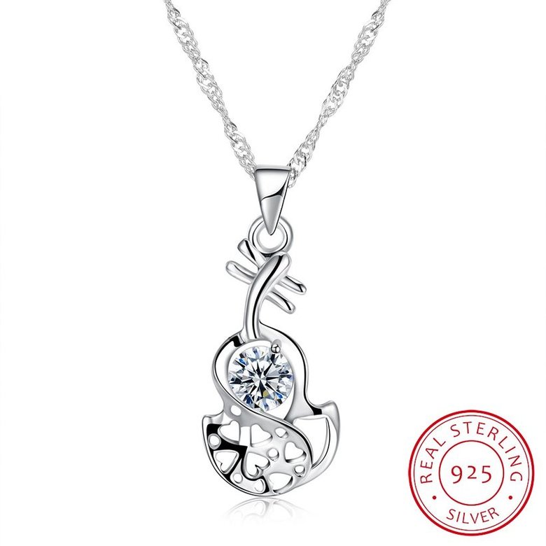 Wholesale Creative Style 925 Sterling Silver CZ Necklace TGSSN085