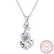 Wholesale Creative Style 925 Sterling Silver CZ Necklace TGSSN085