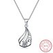 Wholesale Discount Fashion 925 Sterling Silver CZ Necklace TGSSN090