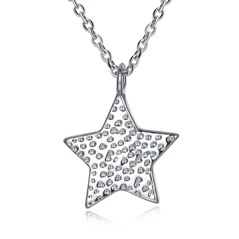 Wholesale Little star Pure S925 Sterling Silver pendant Necklace TGSSN021
