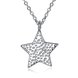 Wholesale Little star Pure S925 Sterling Silver pendant Necklace TGSSN021