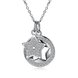 Wholesale Fashion Star CZ S925 Sterling Silver Pandent Necklace TGSSN037