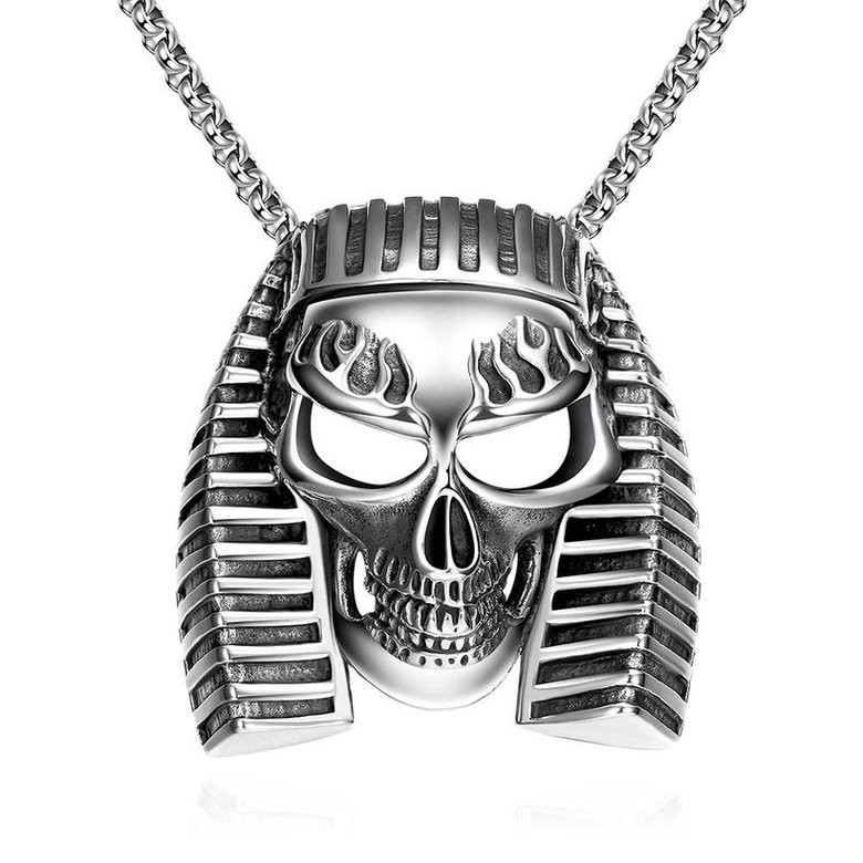 Wholesale Punk 316L stainless steel Skeleton Necklace TGSTN085