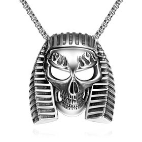 Wholesale Punk 316L stainless steel Skeleton Necklace TGSTN085