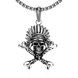 Wholesale Punk 316L stainless steel Skeleton Necklace TGSTN095