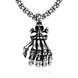 Wholesale Rock 316L stainless steel Skeleton Necklace TGSTN107