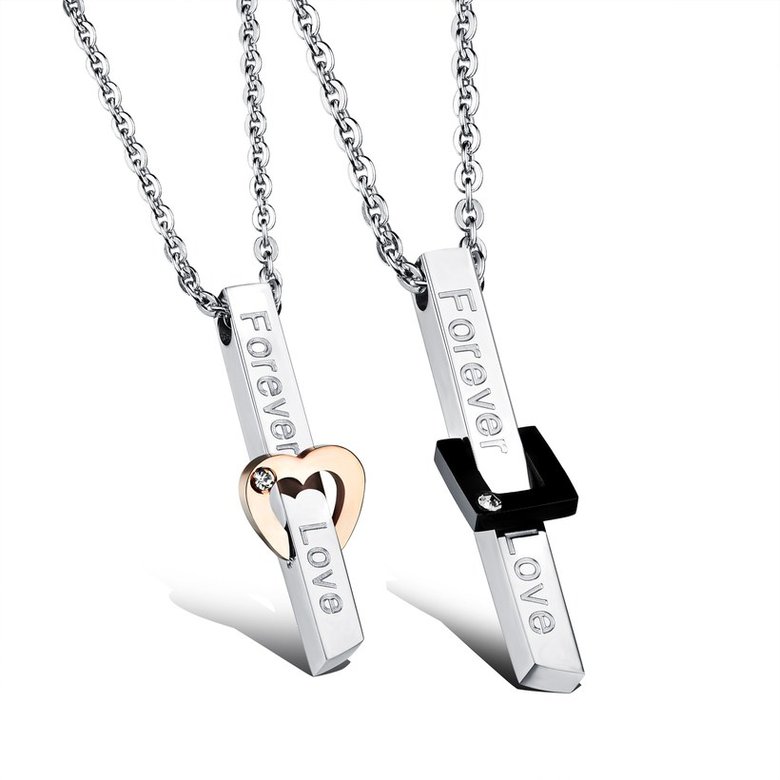 Wholesale New Style Fashion Stainless Steel Couples necklaceLovers TGSTN022