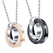Wholesale New Fashion Stainless Steel Couples necklaceLovers TGSTN012