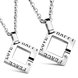 Wholesale New Fashion Stainless Steel Couples necklaceLovers TGSTN014