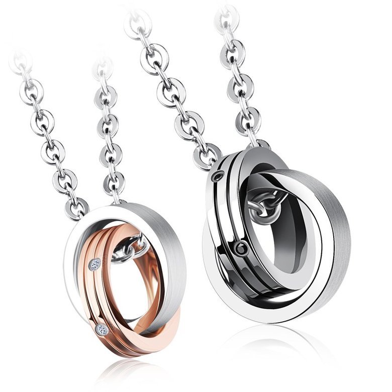 Wholesale New Fashion Stainless Steel Couples necklaceLovers TGSTN019