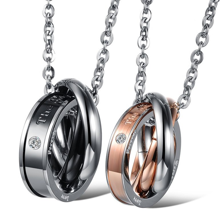 Wholesale Hot selling fashion stainless steel couples Necklace TGSTN125