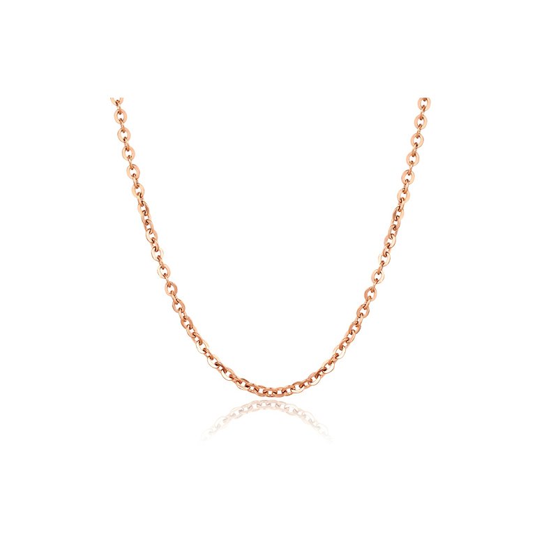 Wholesale Hot selling jewelry stainless steel rose gold plating Necklace TGSTN127