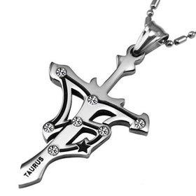 Wholesale Taurus Constellations 316L Stainless Steel Necklace TGSTN072
