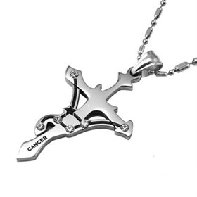 Wholesale Cancer Constellations 316L Stainless Steel Necklace TGSTN074