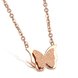 Wholesale Hot selling fashion jewelry stainless steel butterfly Necklace TGSTN131