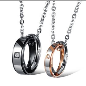 Wholesale Hot selling fashion stainless steel couples Necklace TGSTN035