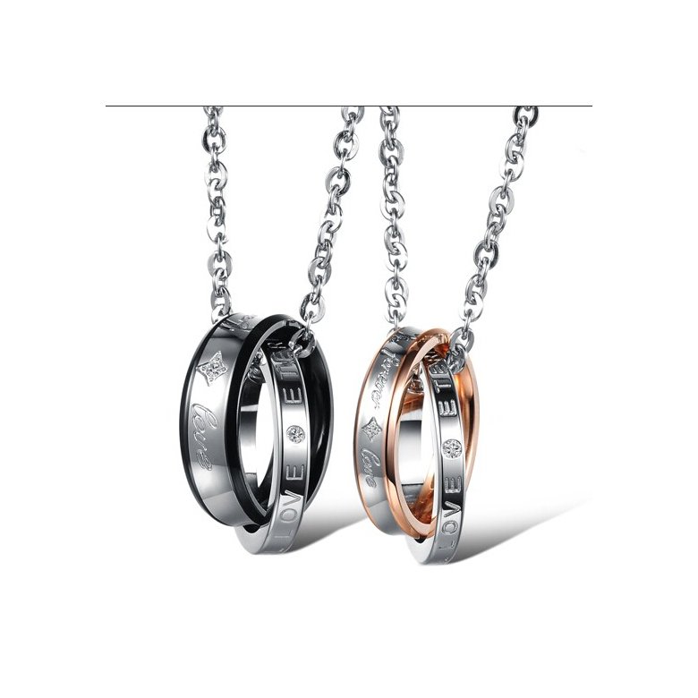 Wholesale Hot selling fashion stainless steel couples Necklace TGSTN082