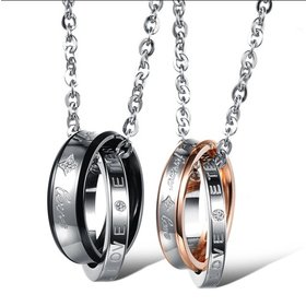 Wholesale Hot selling fashion stainless steel couples Necklace TGSTN082