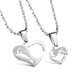 Wholesale Great Gift Love Symbols couples Necklace stainless steel Necklacepair TGSTN043