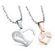 Wholesale Great Gift Love Symbols couples Necklace stainless steel Necklacepair TGSTN044
