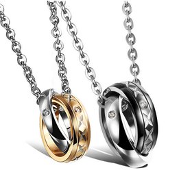 Wholesale Fashion Stainless Steel Couples Pendants New ArrivalLover TGSTN057