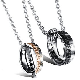 Wholesale New Style Fashion Stainless Steel Couples necklace New ArrivalLover TGSTN059