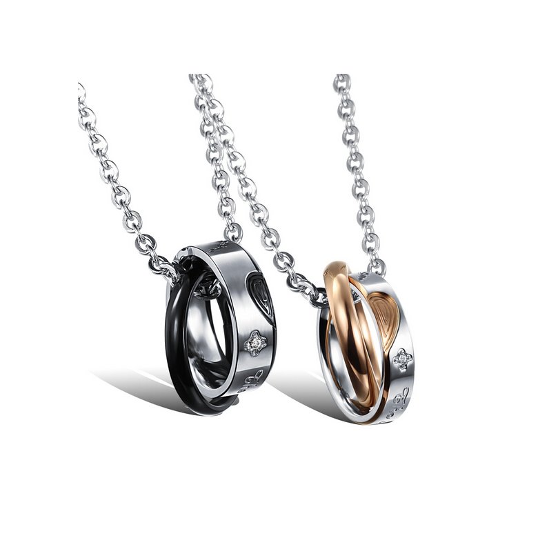 Wholesale New Style Fashion Stainless Steel Couples necklace New ArrivalLover TGSTN060