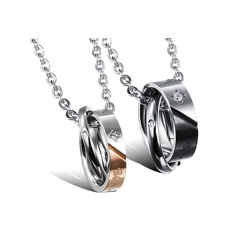 Wholesale New Style Fashion Stainless Steel Couples necklace New ArrivalLover TGSTN061