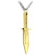 Wholesale Free shipping dagger stainless steel Necklace TGSTN130
