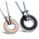 Wholesale Free shipping stainless steel couples Necklace TGSTN034