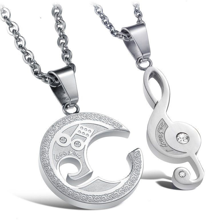 Wholesale The best gifts stainless steel collage couples Necklace TGSTN039