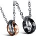 Wholesale Free shipping fashion rose gold stainless steel couples Necklace TGSTN042