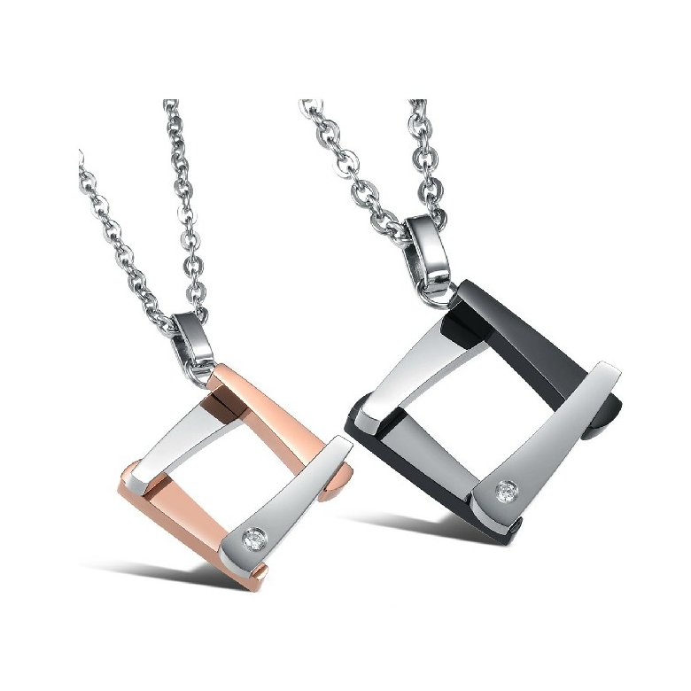 Wholesale The new fashion gift stainless steel couples Necklace TGSTN047