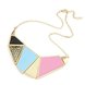 Wholesale KISSWIFE European and American fashion personality temperament wild geometric squares resin exaggeration Chain Bib necklace VGN017